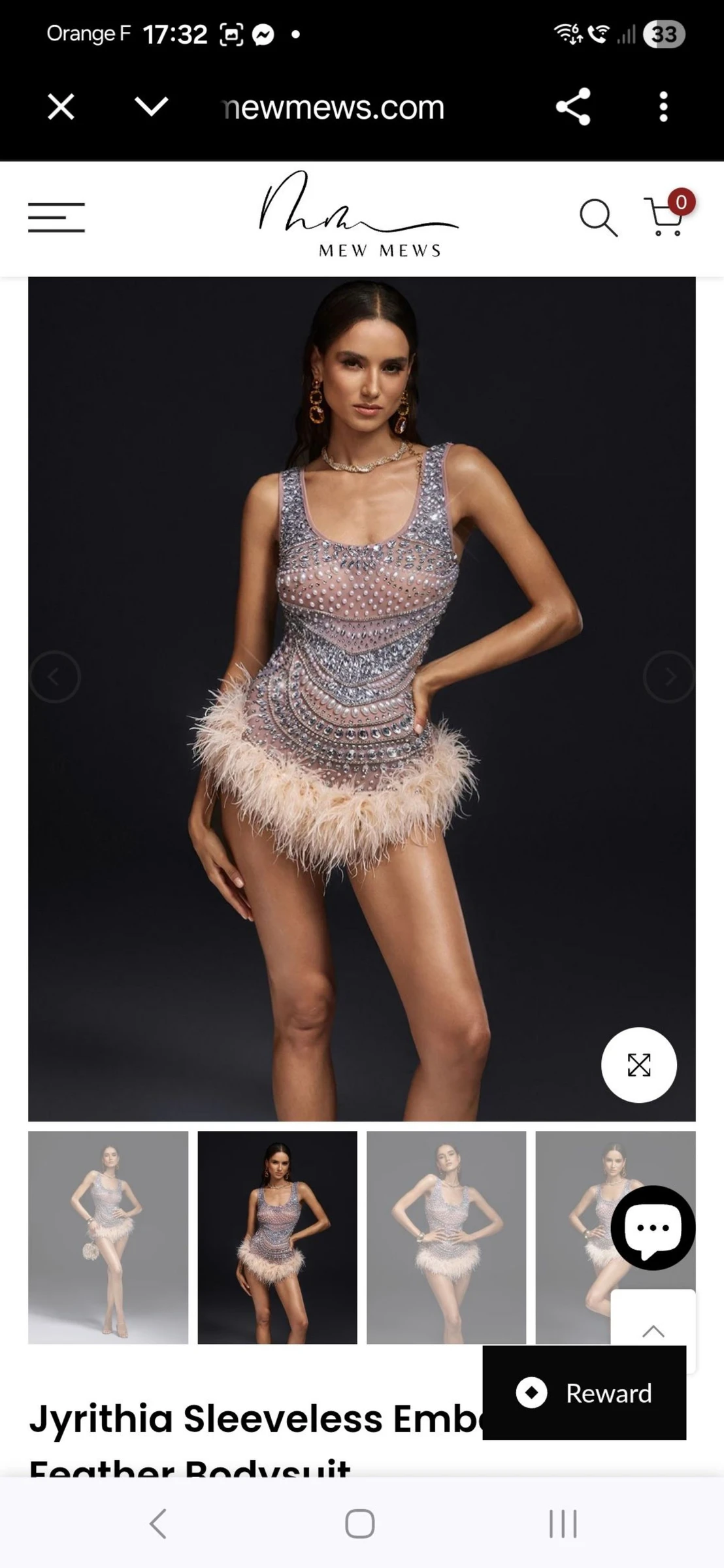 Body paillettes et perles mew mews taille s